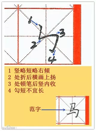 硬笔书法入门笔画