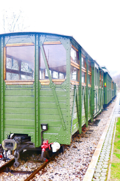 云青青兮欲雨 水澹澹兮生烟
隔着水汽氤氲的烟幕 小火车带着喧嚣而至