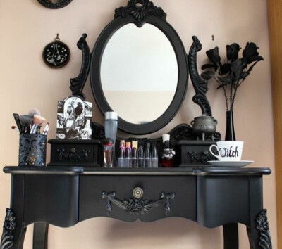 gothic makeup table