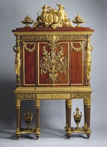 Jean-Henri Riesener. Jewel-cabinet. ca. 1787. Oak, mahogany, gilt bronze. Royal Collection of the United Kingdom.