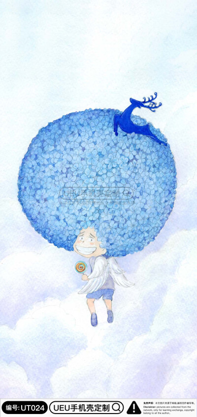 插画手机壳支持来图定制