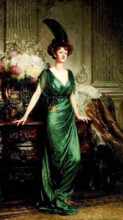 绿裙