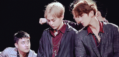 EXO 边伯贤 金珉锡 GIF 三辑后续