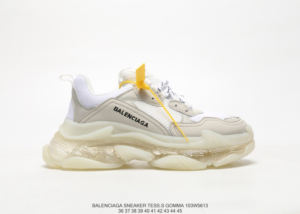 巴黎世家Balenciaga Triple S 三代
全组合氮气大底“果冻胶水晶底新款气垫老爹鞋
（尺码如图所示）