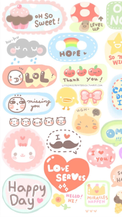 【Dcherry丁樱桃】头像 壁纸 卡通 平铺