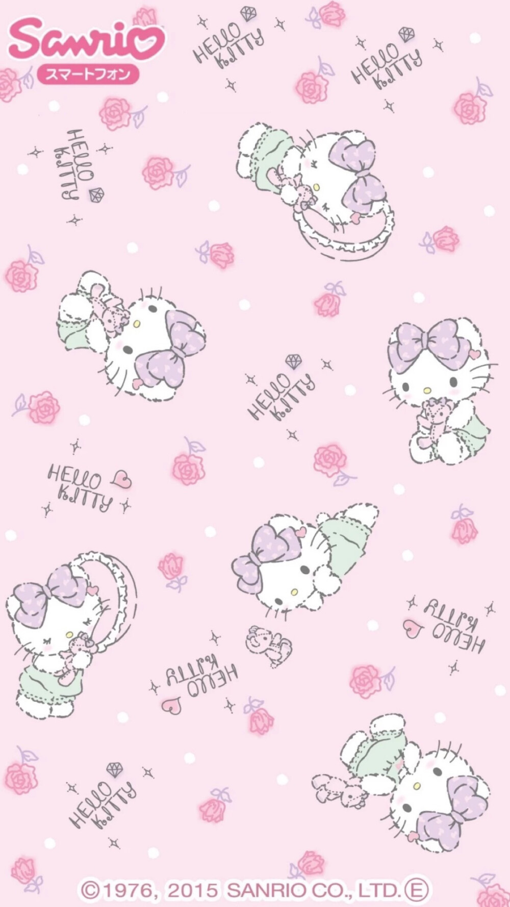 【Dcherry丁樱桃】头像 壁纸 卡通 平铺 hello Kitty