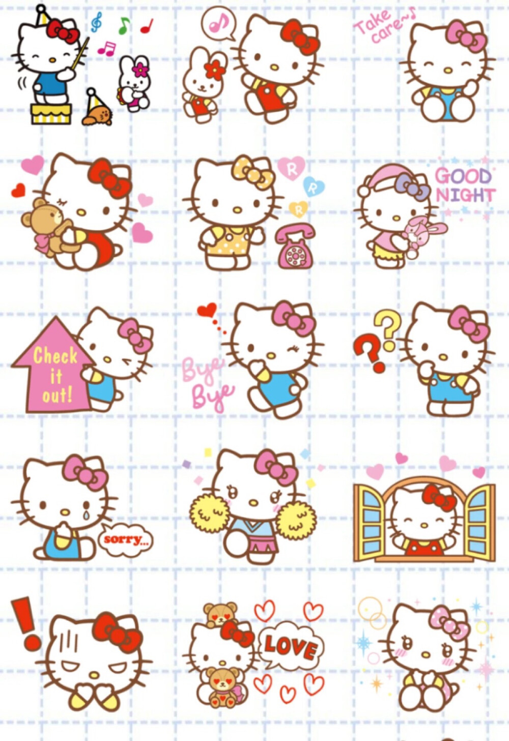 【Dcherry丁樱桃】头像 壁纸 卡通 平铺 hello Kitty