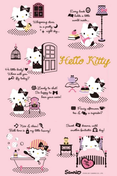 【Dcherry丁樱桃】头像 壁纸 卡通 平铺 hello Kitty