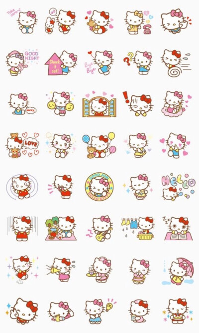【Dcherry丁樱桃】头像 壁纸 卡通 平铺 hello Kitty