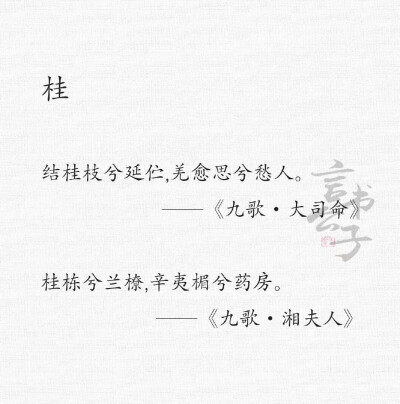 《楚辞》 | 一些香草名录，来感受下药草香[微风] ​​​