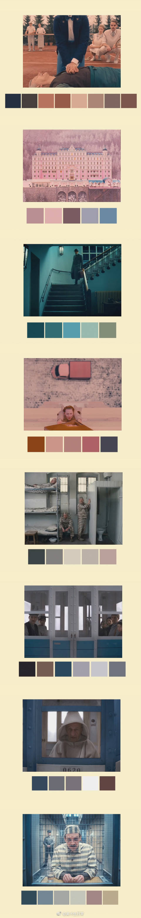 美到极致的电影配色 · Wes Anderson ​​​​