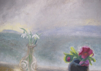 Winifred Nicholson
·
“My paintings talk in colour and any of the shapes are there to express colour but not outline. The flowers are sparks of light, built of and thrown out into the air as rainbow…