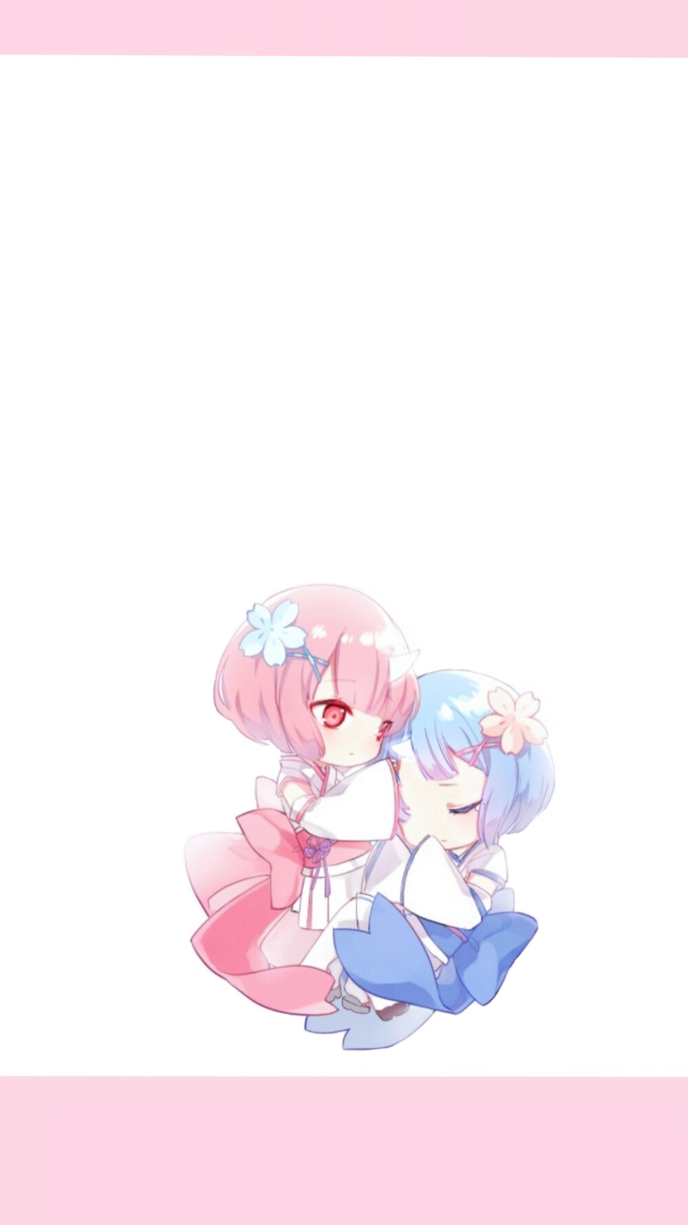 自己p的壁纸 雷姆 可爱 拉姆 rem 少女心 粉色