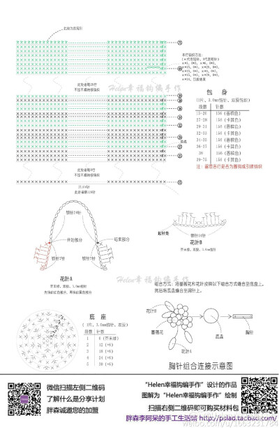 蔷薇花单肩包2/3