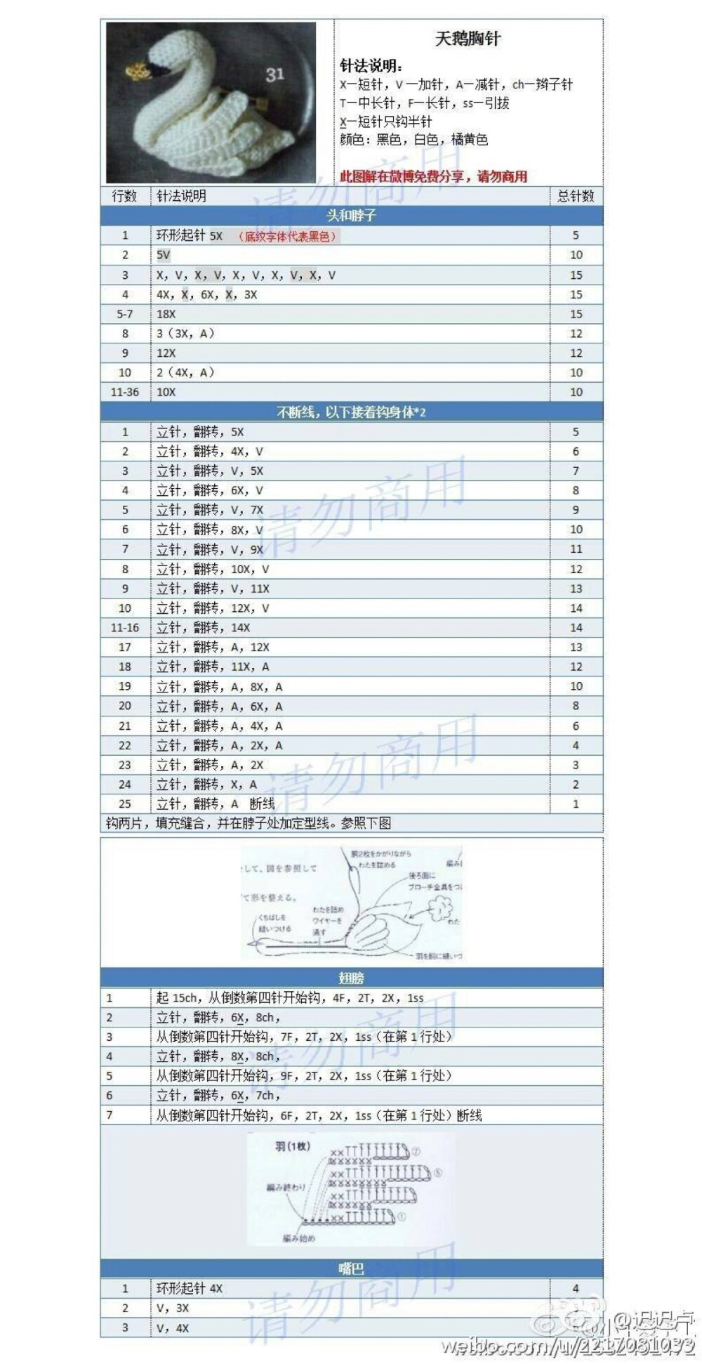 天鹅胸针1/1