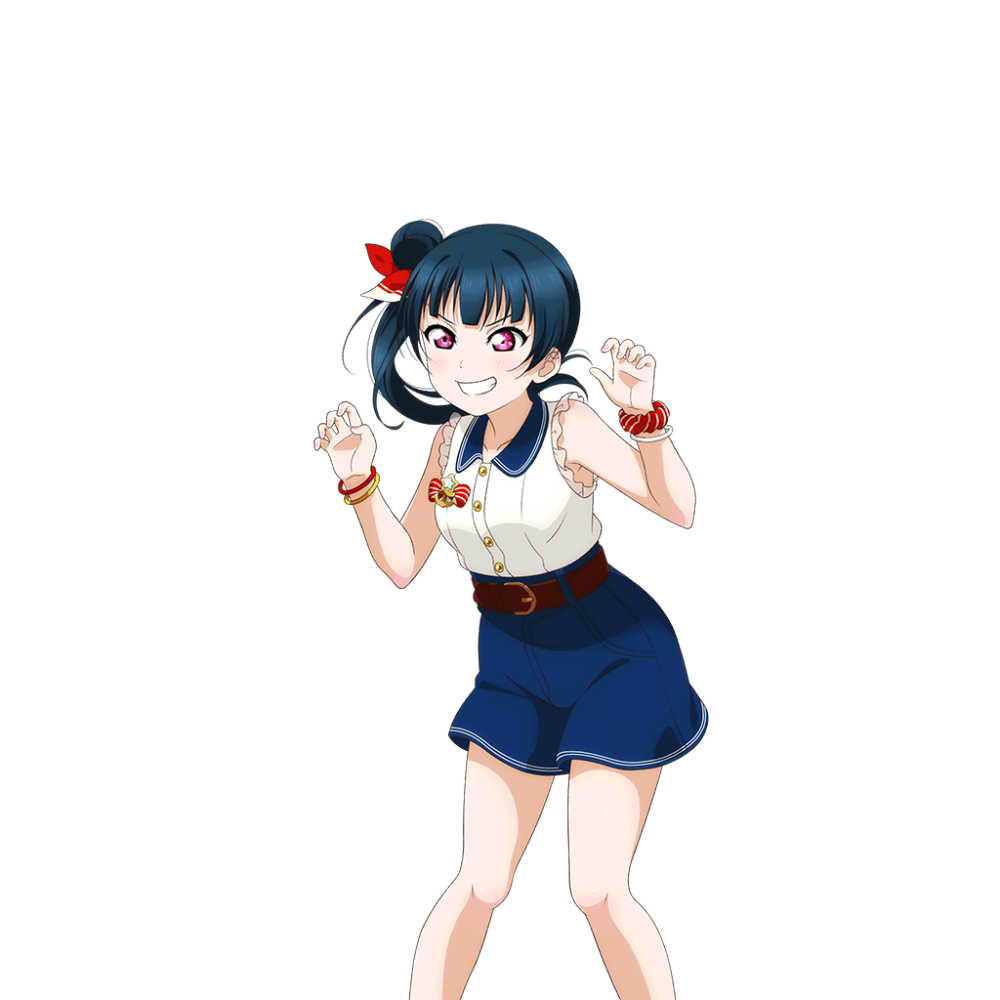 黑泽黛雅 津岛善子 小原鞠莉 松浦果南 动漫lovelivesunshine 抠图