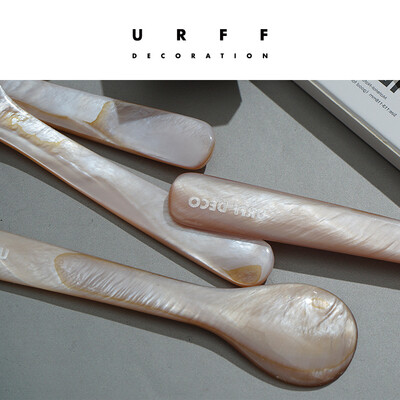 URFF | SHELL SPOON天然珍珠贝母纯手工制作勺子茶匙咖啡勺婴儿勺