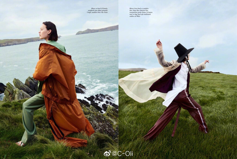 #C-Oli# Harper's Bazaar Netherland June 2019: “Woeste Hoogten” by Peteovsky & Ramone || 荷兰版芭莎六月刊，高原丘陵上的牧羊少女～蔚蓝的天与葱翠的地，看了就心情舒畅～☁️☁️ ​​​