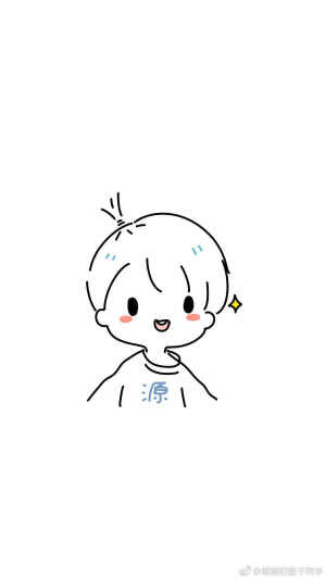 手绘简笔画头像卡通#tfboys三小只#王源