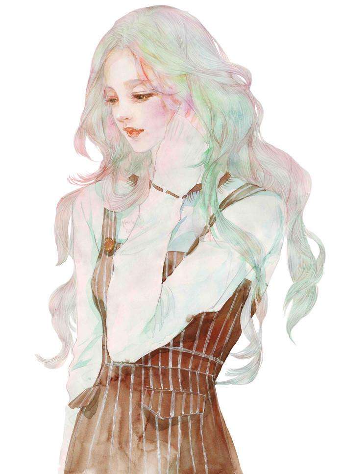 手绘 水彩 人物 插画 头像
作者: enofno