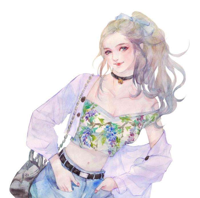 手绘 水彩 人物 插画 头像
作者: enofno
