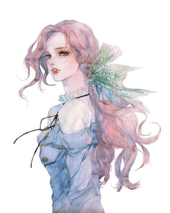 手绘 水彩 人物 插画 头像
作者: enofno