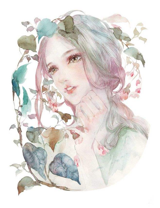 手绘 水彩 人物 插画 头像
作者: enofno