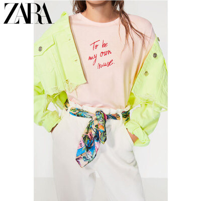 ZARA 新款 女装 印字 T 恤 05644028644