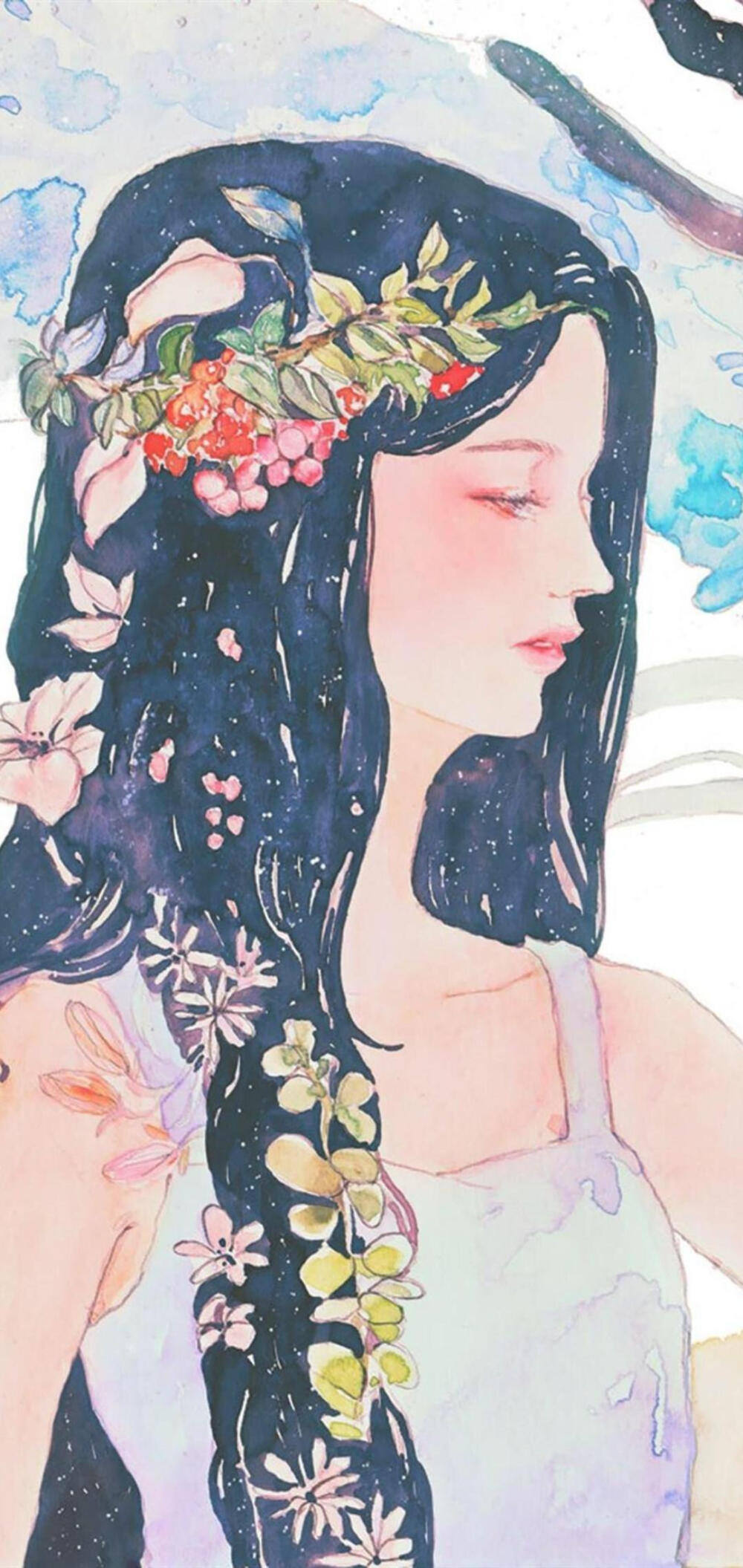 梦幻水彩少女
韩国画师gaeun