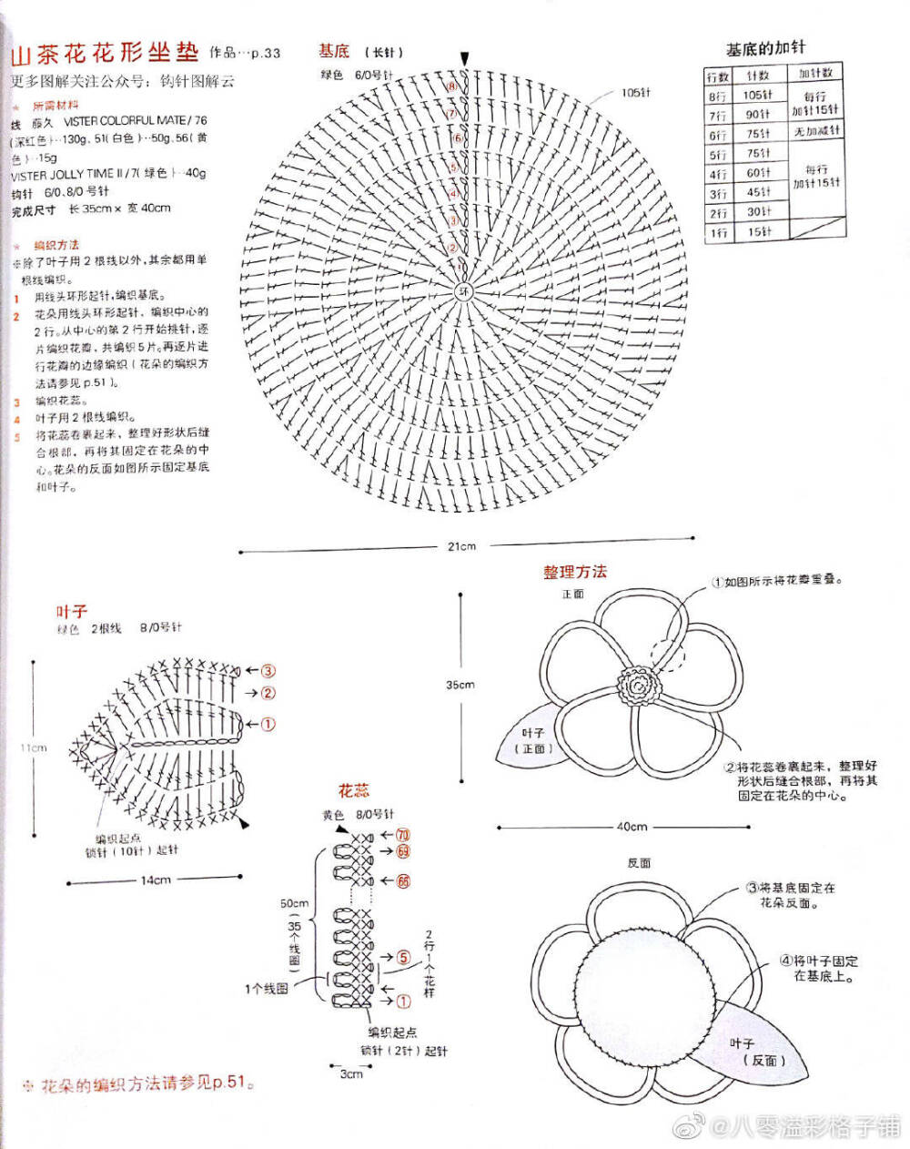 钩针抱枕坐垫