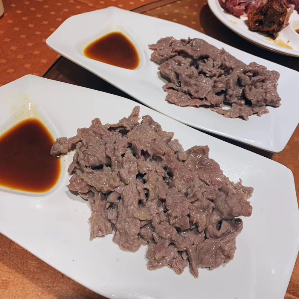 白灼牛肉