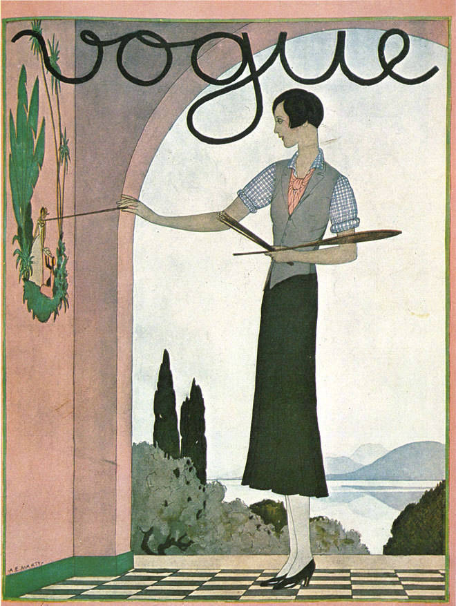 1909 - 1940年英国《vogue》杂志封面。 ​