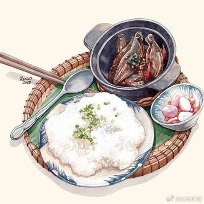 食物小插画 越南LêRin ​​