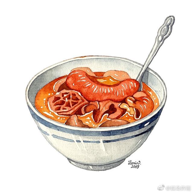 食物小插画 越南LêRin ​​