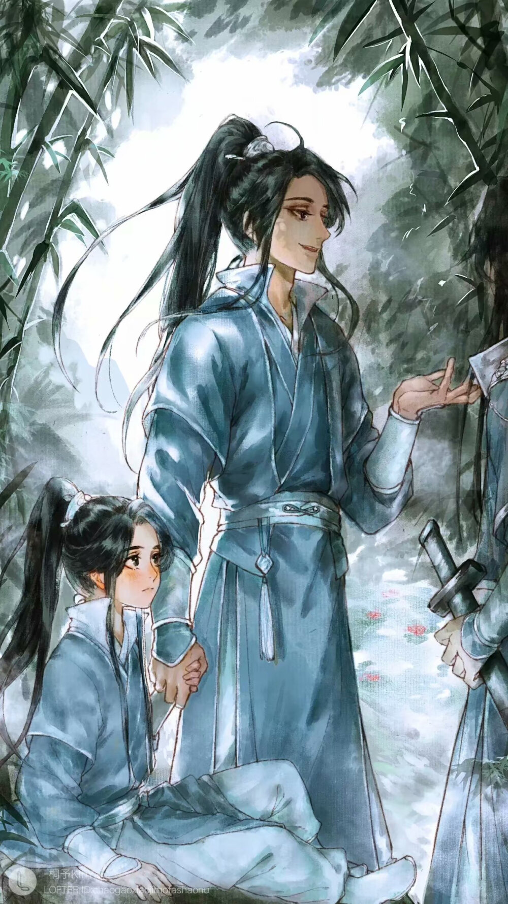 #二哈和他的白猫师尊# 燃晚 二哈超甜的 画师：-桐予kiriya-