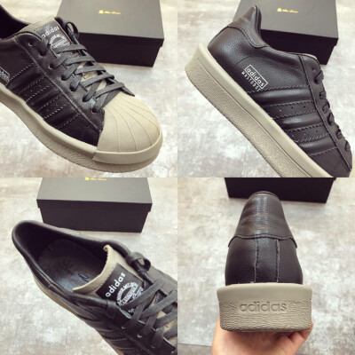 Rick Owens x Adidas Mastodon Pro Model Ro Pearl联名款瑞克欧文斯哥特风厚底低帮贝壳头系列潮流款将三叶草经典贝壳头的款式和Ro高街品牌的风格组合形成-种最新的穿搭风格面皮采用优质甩纹小牛皮内里进口绵羊皮质感…