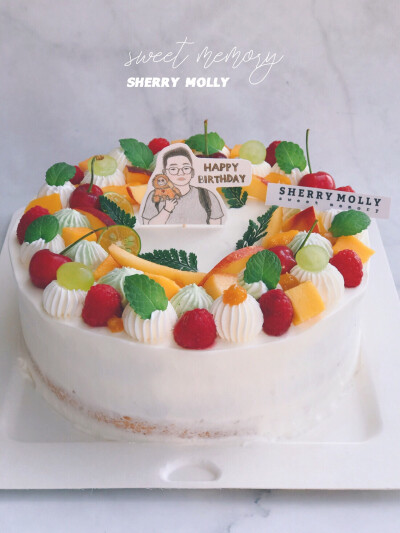 #SHERRY Molly家の下午茶#—『原味cake』认识非常久的老客人 第一次订cake呢～特意早上从上海坐高铁来拿cake 再赶回去 给男友一个惊喜喔太认真感人了 