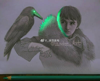 会发光的素描，好美~ 作者：lander_art ​
带给你不一样的视觉体验！素描，要懂得变通，一切都会变得不一样。