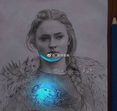 会发光的素描，好美~ 作者：lander_art ​
带给你不一样的视觉体验！素描，要懂得变通，一切都会变得不一样。