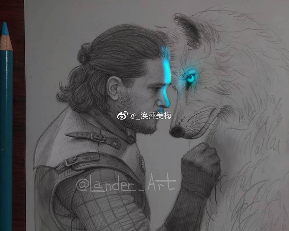 会发光的素描，好美~ 作者：lander_art ​
带给你不一样的视觉体验！素描，要懂得变通，一切都会变得不一样。