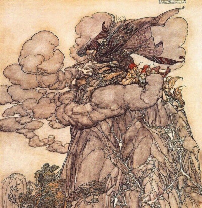 英国著名插画艺术家Arthur Rackham（亚瑟 拉克姆)作品