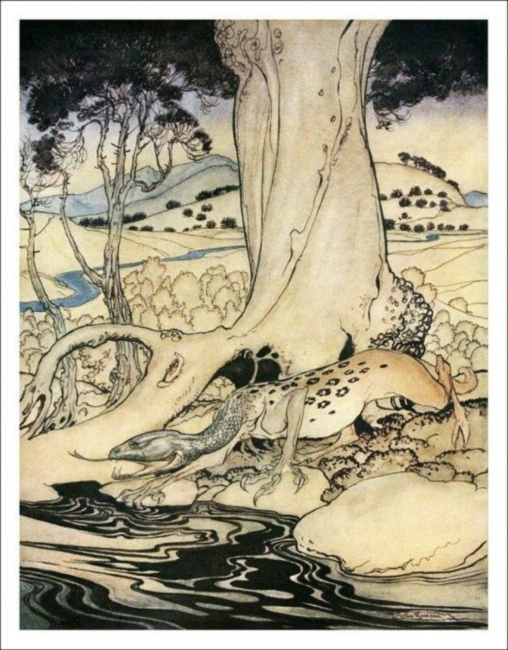 英国著名插画艺术家Arthur Rackham（亚瑟 拉克姆)作品