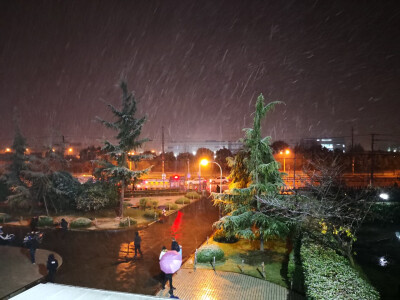 啊啊啊老头头你看你看，下雪啦！我要和你白头啦