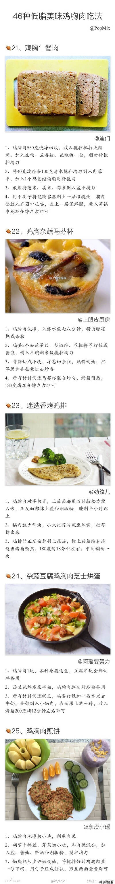 46种低脂美味鸡胸肉做法