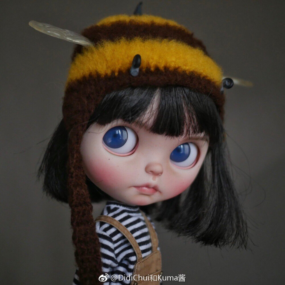 Blythe小布蜜蜂帽
西班牙作者：Alice-Blice