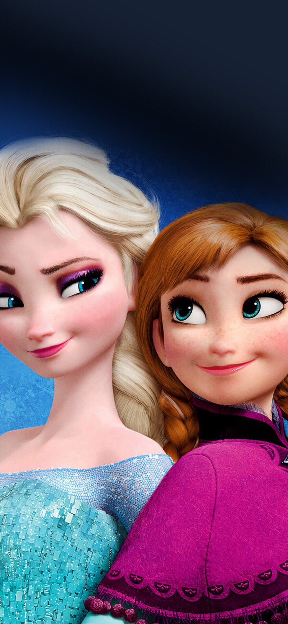 iPhonex/xs/max卡通系列 迪士尼公主壁纸 冰雪奇缘艾莎和安娜