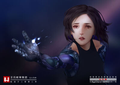 CGWANG王氏教育学员原画作品《阿丽塔》