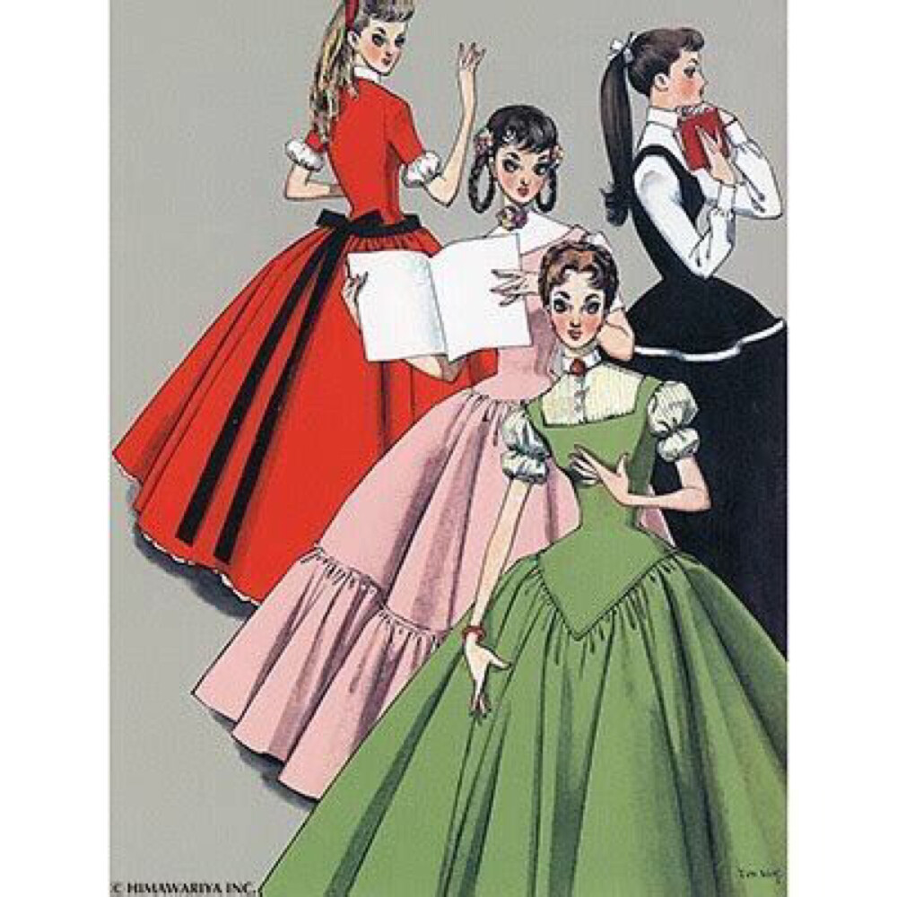 中原淳一笔下的女子