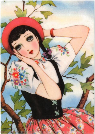 中原淳一笔下的女子