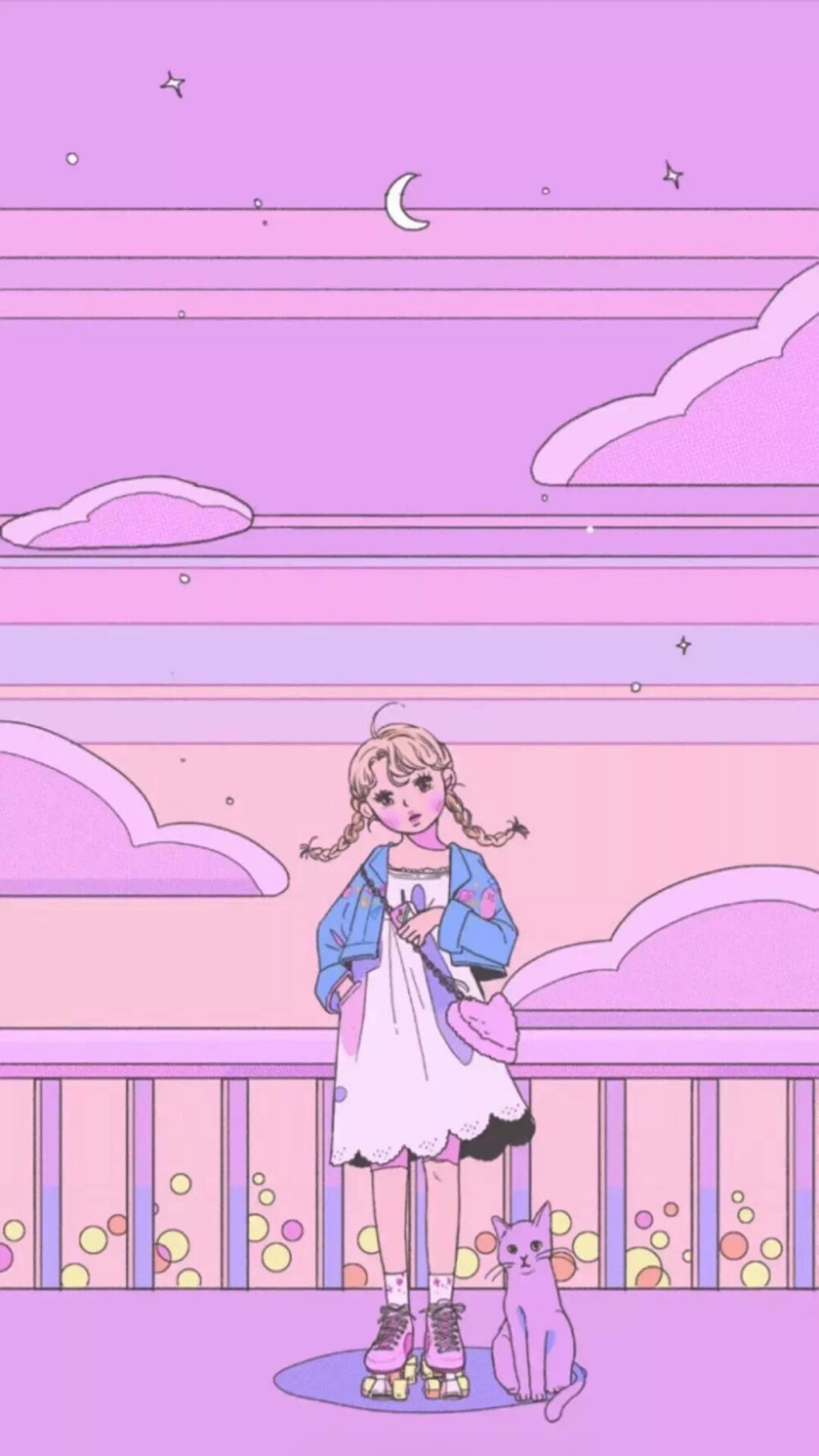 dcherry丁樱桃壁纸动漫动画卡通紫色